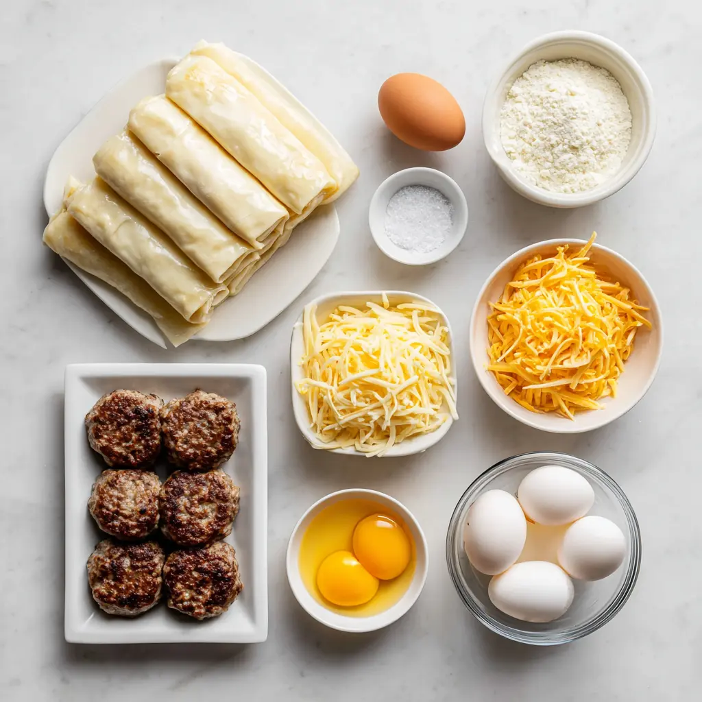 Sausage Egg Breakfast Rolls Ingredients