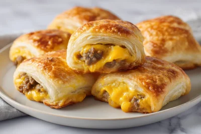 Sausage Egg Breakfast Rolls Recipe Card