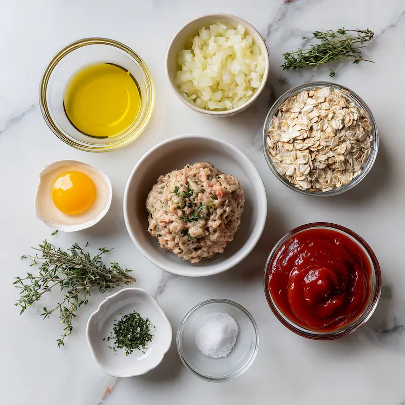 Turkey Meatloaf Muffins ingredients