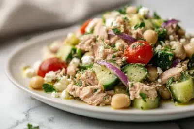 mediterranean tuna salad featured