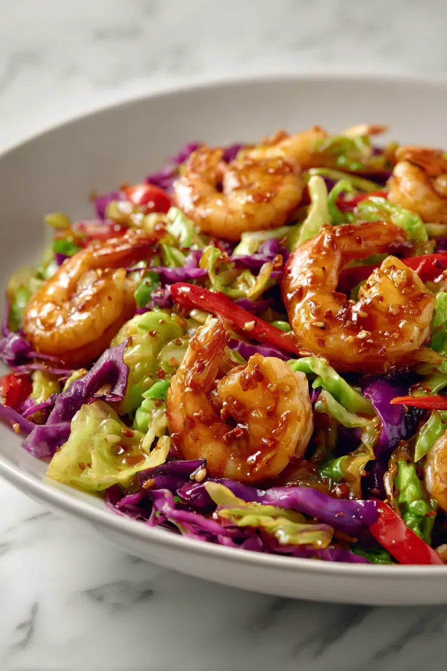 asian shrimp and cabbage stir fry pinterest 1