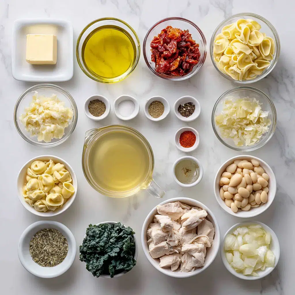 chicken tortellini soup ingredients 1