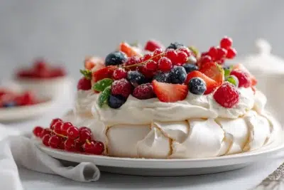 christmas pavlova recipe card