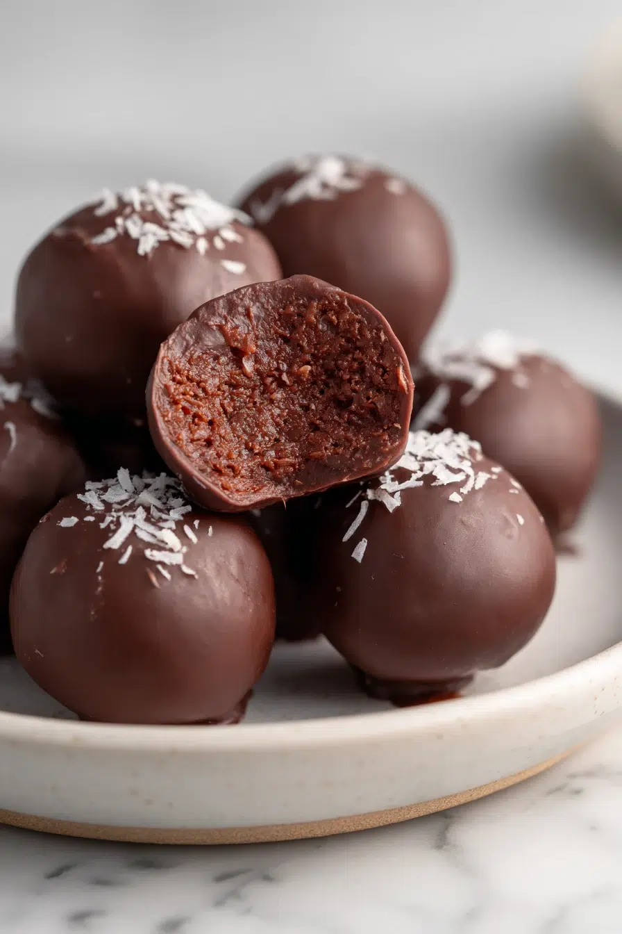 coconut chocolate balls pinterest