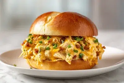 crack chicken sandwiches recipe card