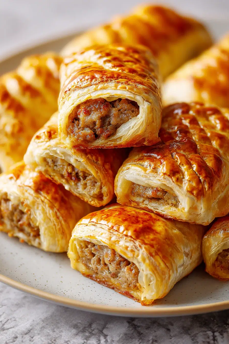 easy christmas sausage rolls pinterest
