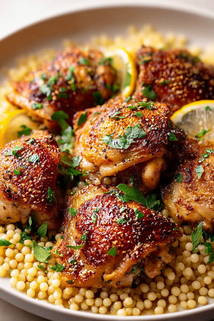 garlic lemon chicken and couscous pinterest