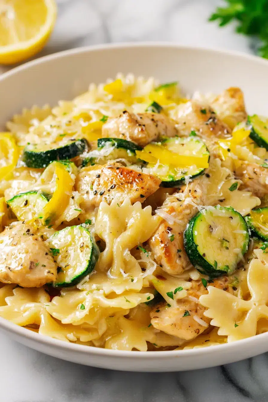 lemon chicken pasta pinterest 1