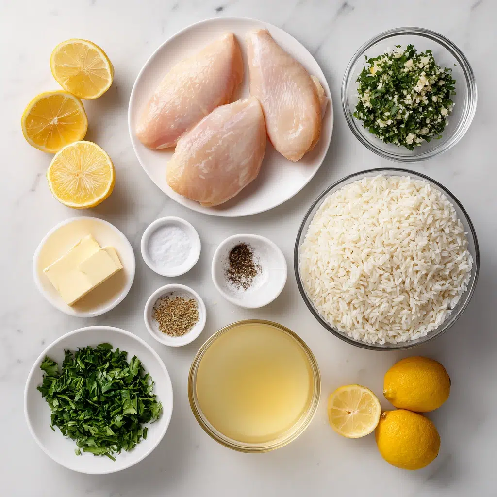 lemon herb chicken and rice ingredients