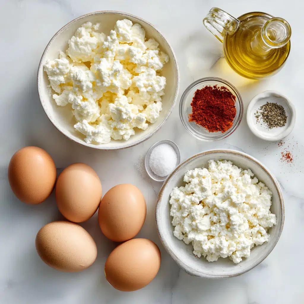 low carb high protein scrambled eggs with cottage cheese ingredients