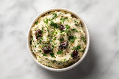 olive lovers dream dip recipe card