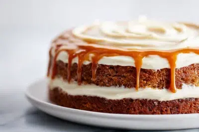salted caramel carrot cake with cream cheese frosting recipe card 1
