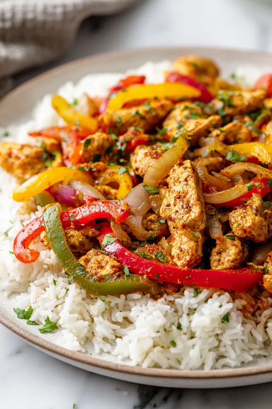 chicken fajita rice pinterest 1