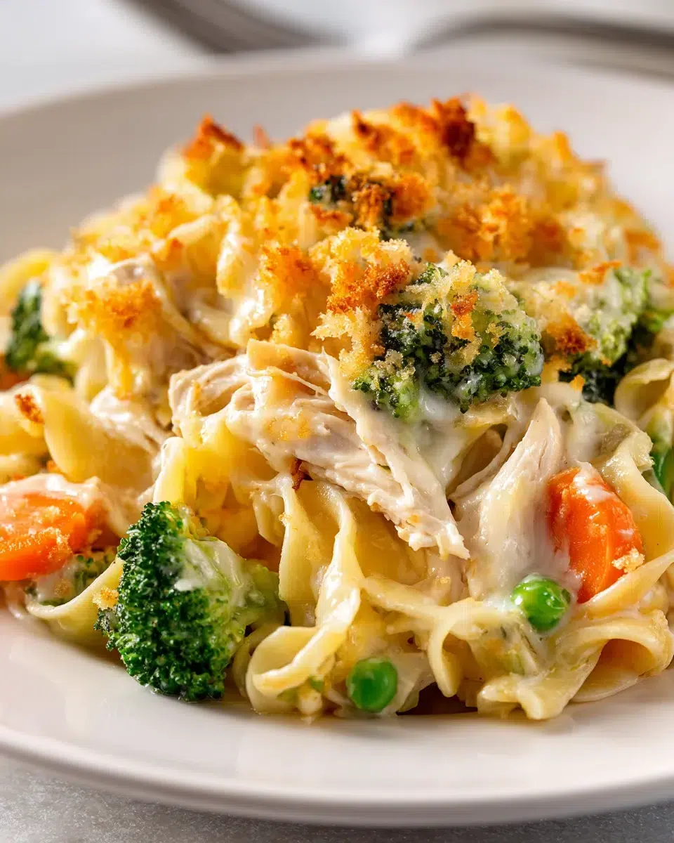 crunchy chicken noodle casserole with veggies pinterest 1