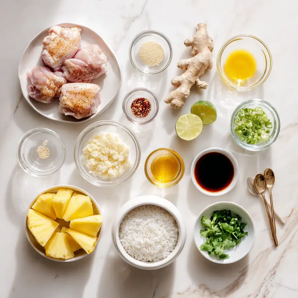 hawaiian chicken with coconut rice ingredients 1