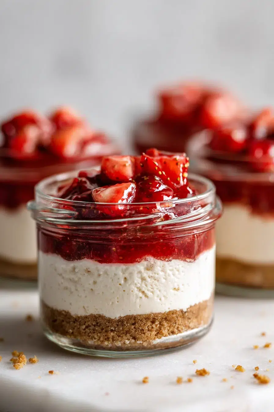 high protein cheesecake jars pinterest 1