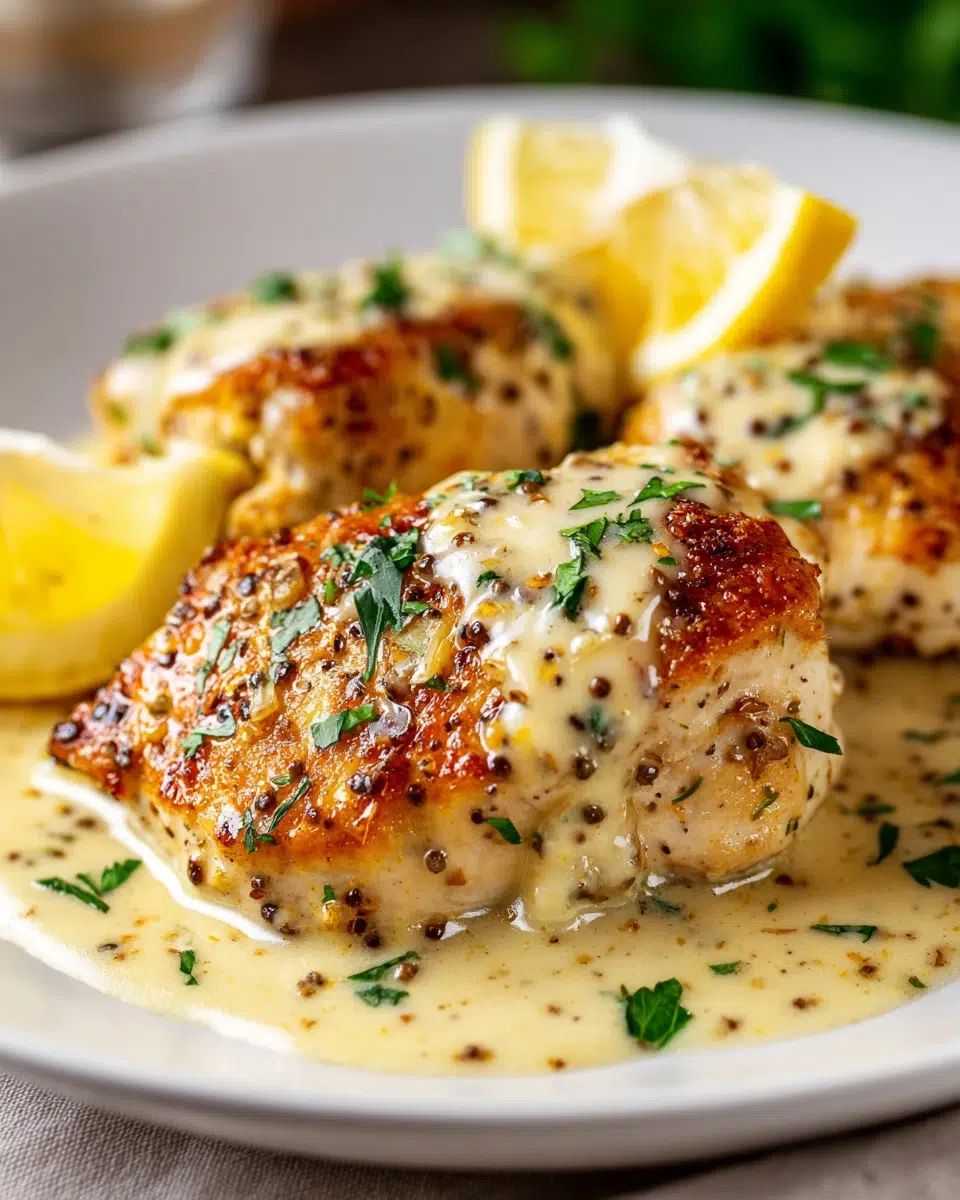 One Skillet Lemon Dijon Chicken (Creamy, Bright, Weeknight-Friendly)