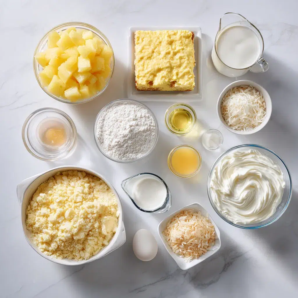 pineapple coconut poke cake ingredients
