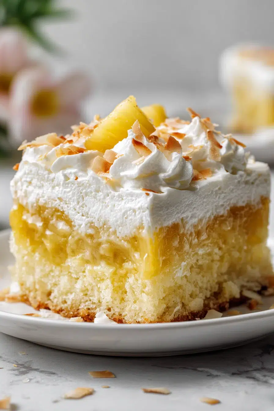 pineapple coconut poke cake pinterest
