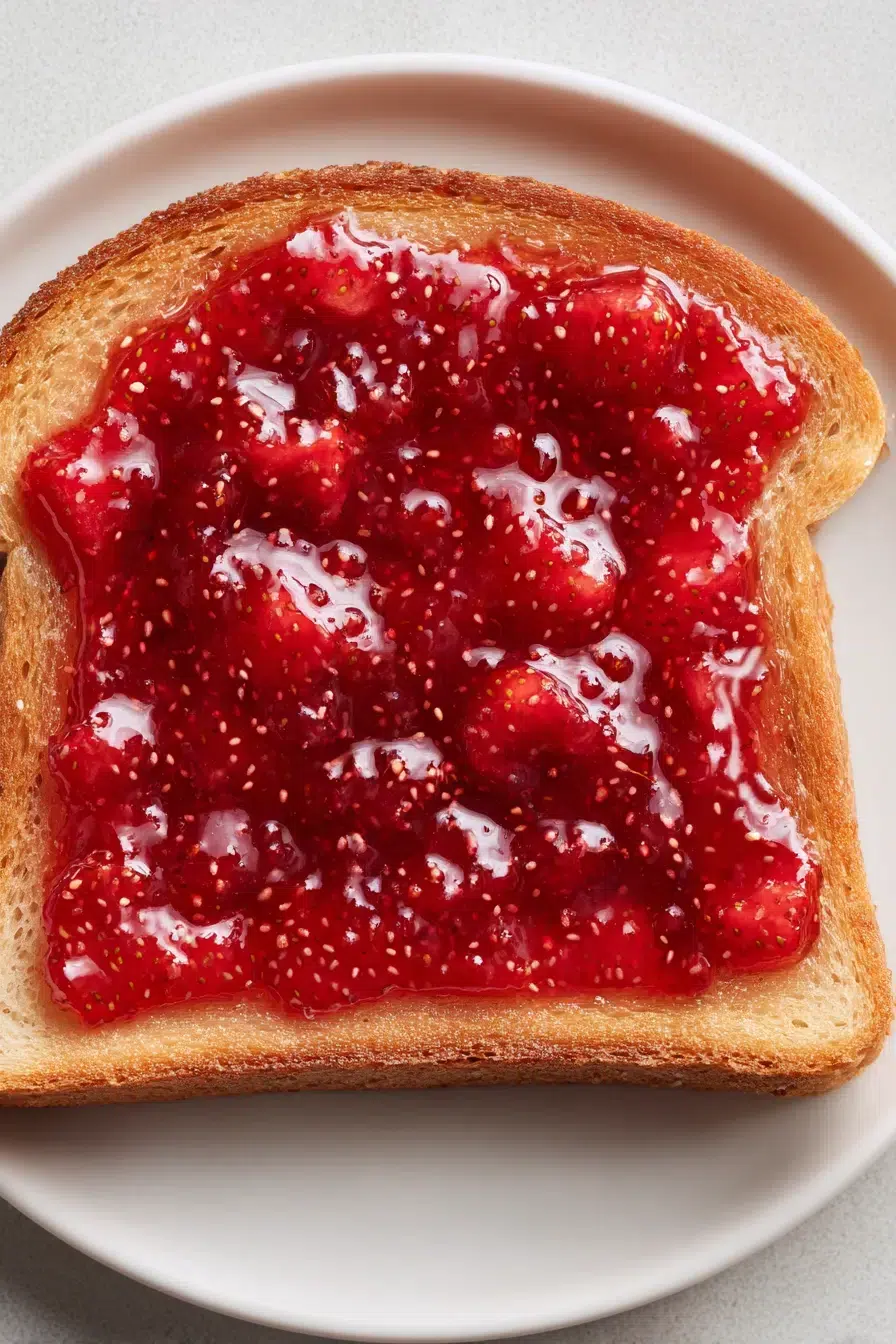 quick strawberry jam without pectin ingredients 1