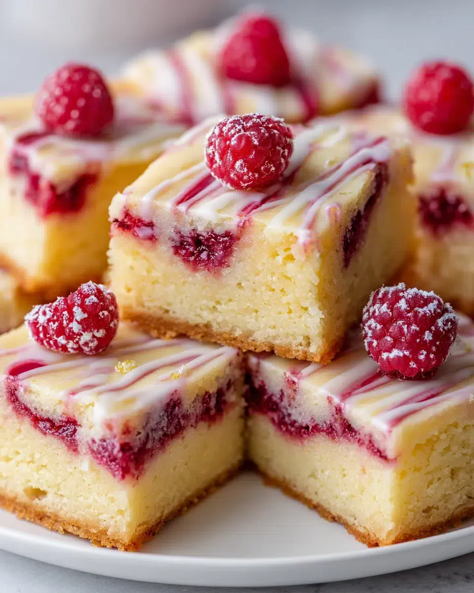 raspberry lemonade bars ingredients 1