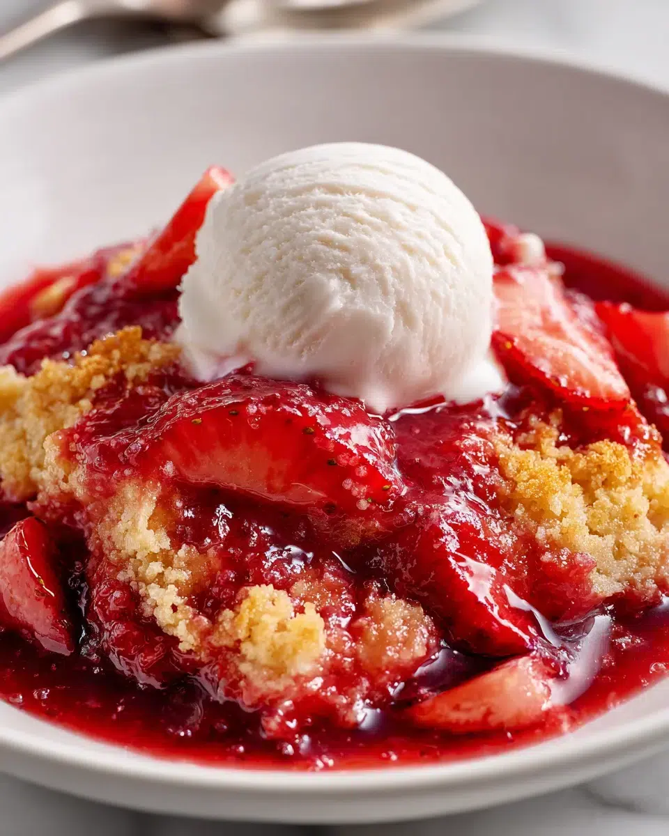 strawberry cream cheese cobbler pinterest 1