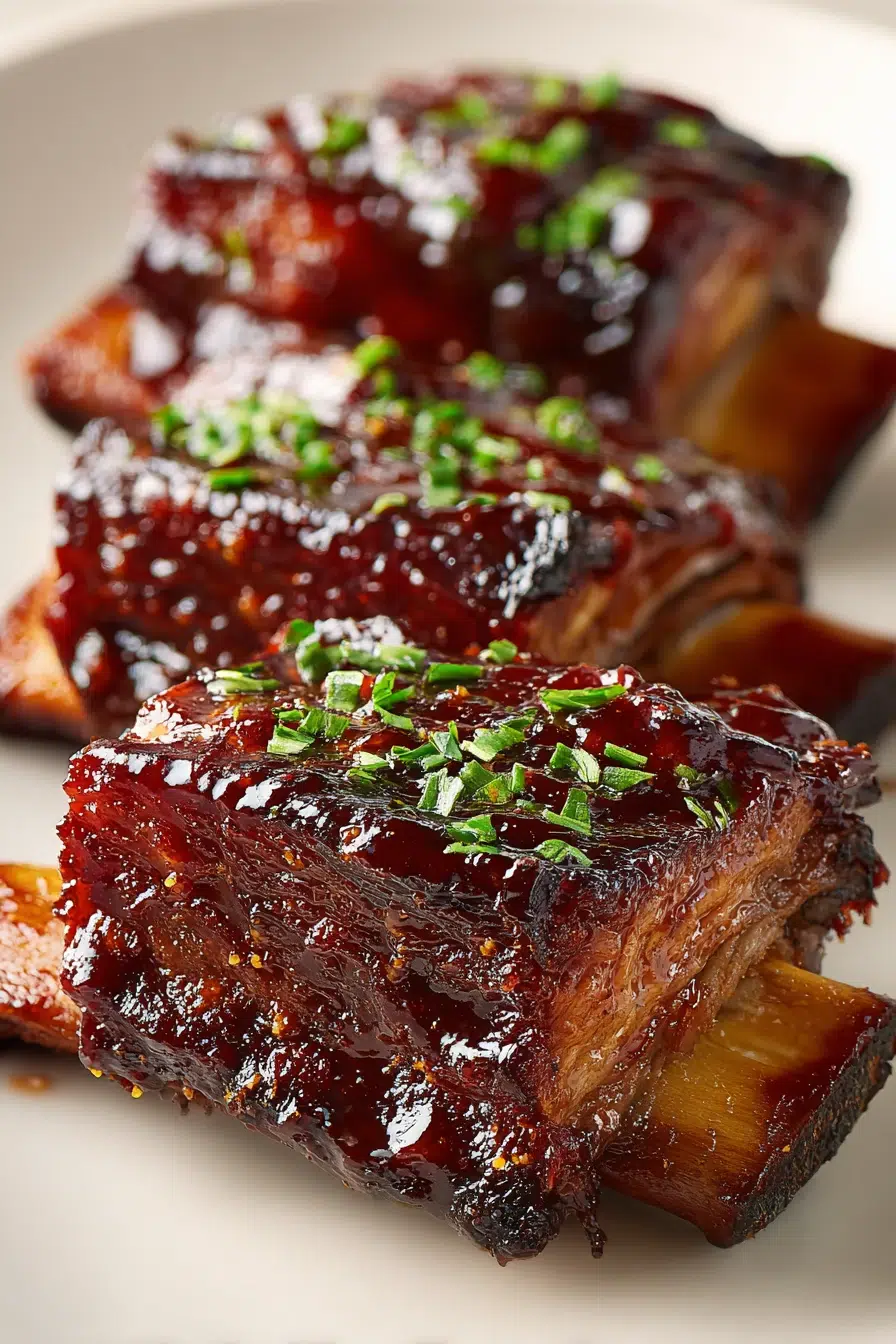 Sweet Grilled BBQ Beef Short Ribs (Easy BBQ Glaze) | Notedrecipes.net