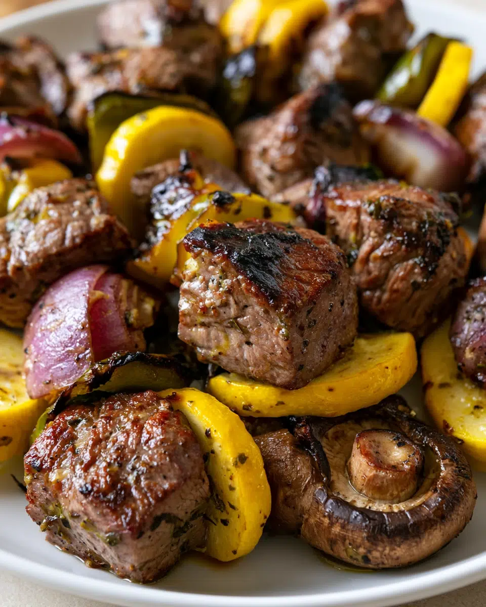 Beef Steak Kabobs (Grilled Skewers + Marinade)