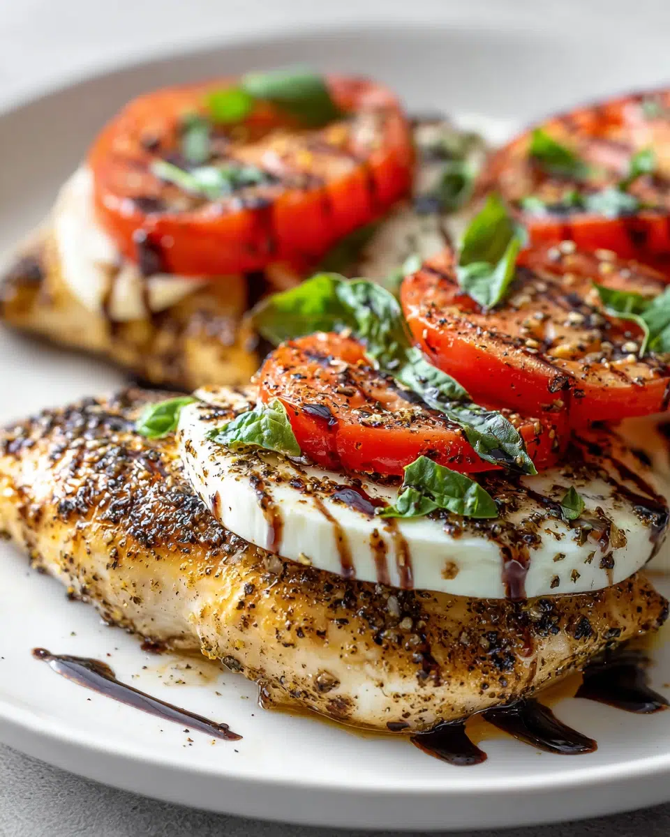 Caprese Chicken with Mozzarella, Tomato & Basil