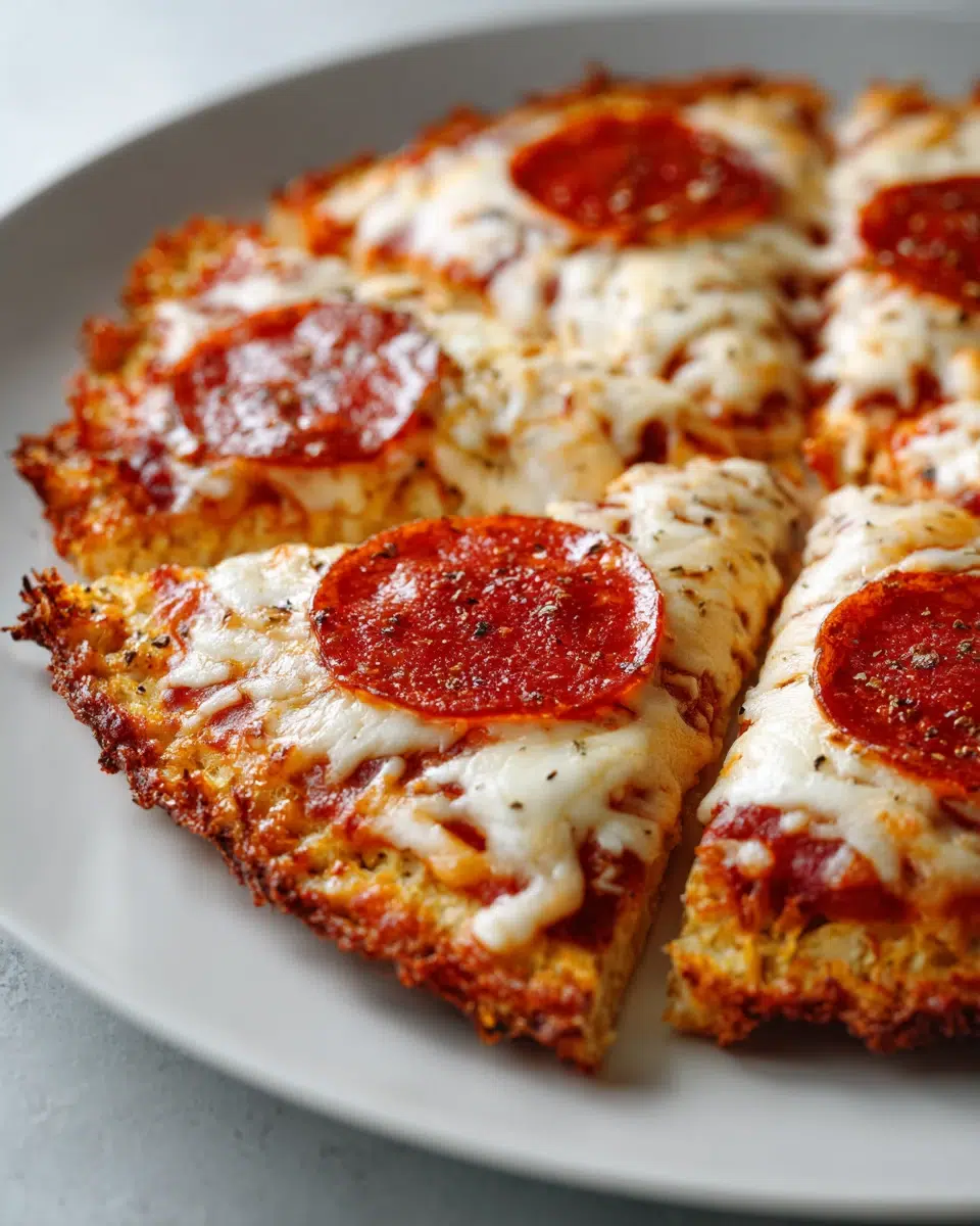 Chicken Crust Pizza (High Protein, Low Carb)
