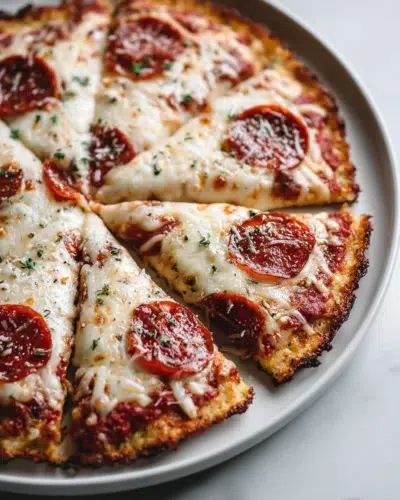 chicken crust pizza recipe card
