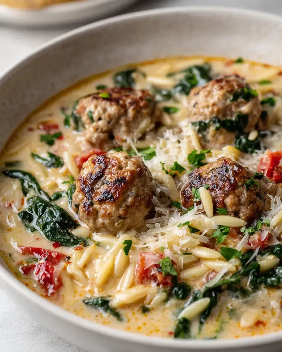 creamy italian meatball soup ingredients 1