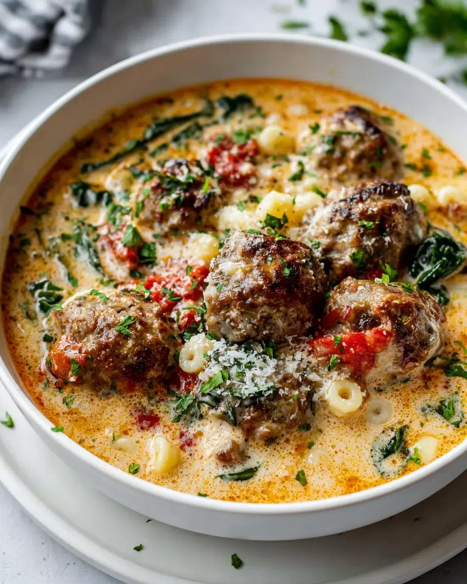 creamy italian meatball soup pinterest 1