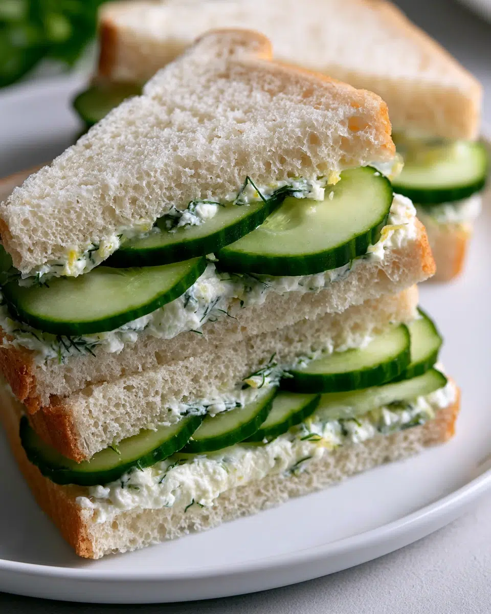 Cucumber Sandwiches (Tea Party Finger Sandwiches)
