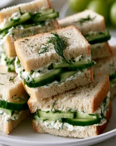cucumber sandwiches recipe card