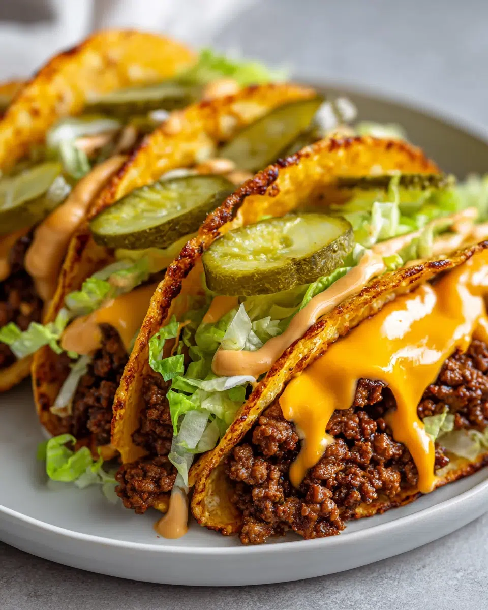 Keto Big Mac Smash Burgers (Smash Burger Taco Style)