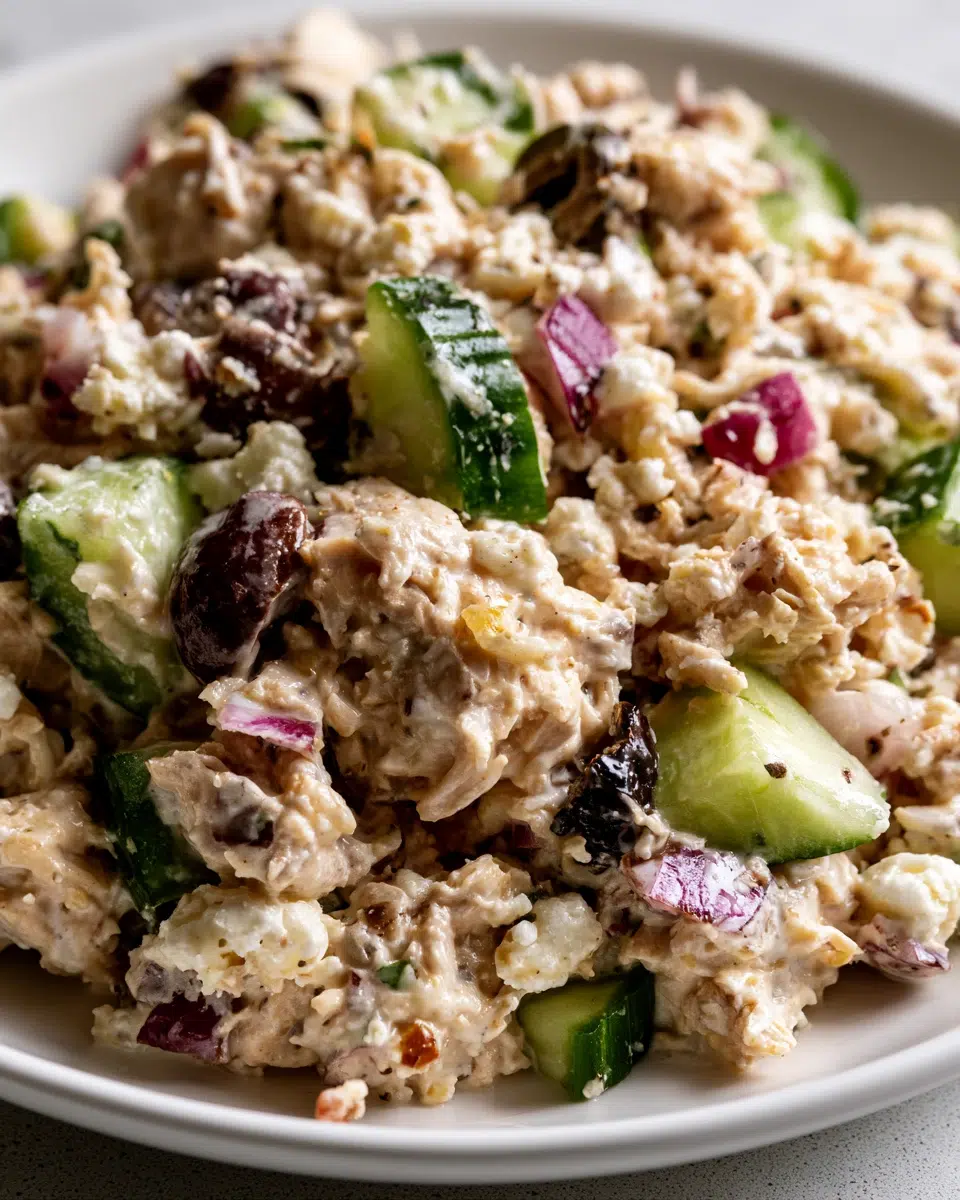 Keto Mediterranean Chicken Salad (Easy & Creamy)