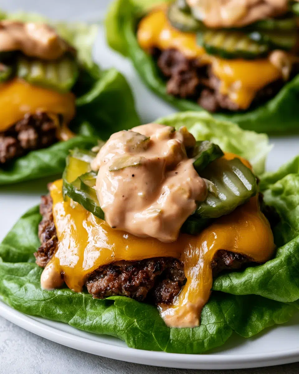 Low Carb Big Mac (Copycat Sauce + Lettuce Wrap)