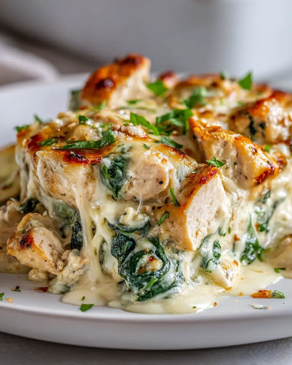 low carb chicken and spinach casserole ingredients 1