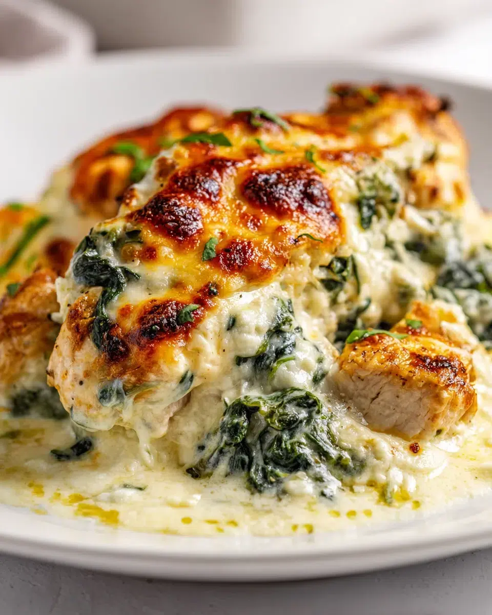 low carb chicken and spinach casserole pinterest 1