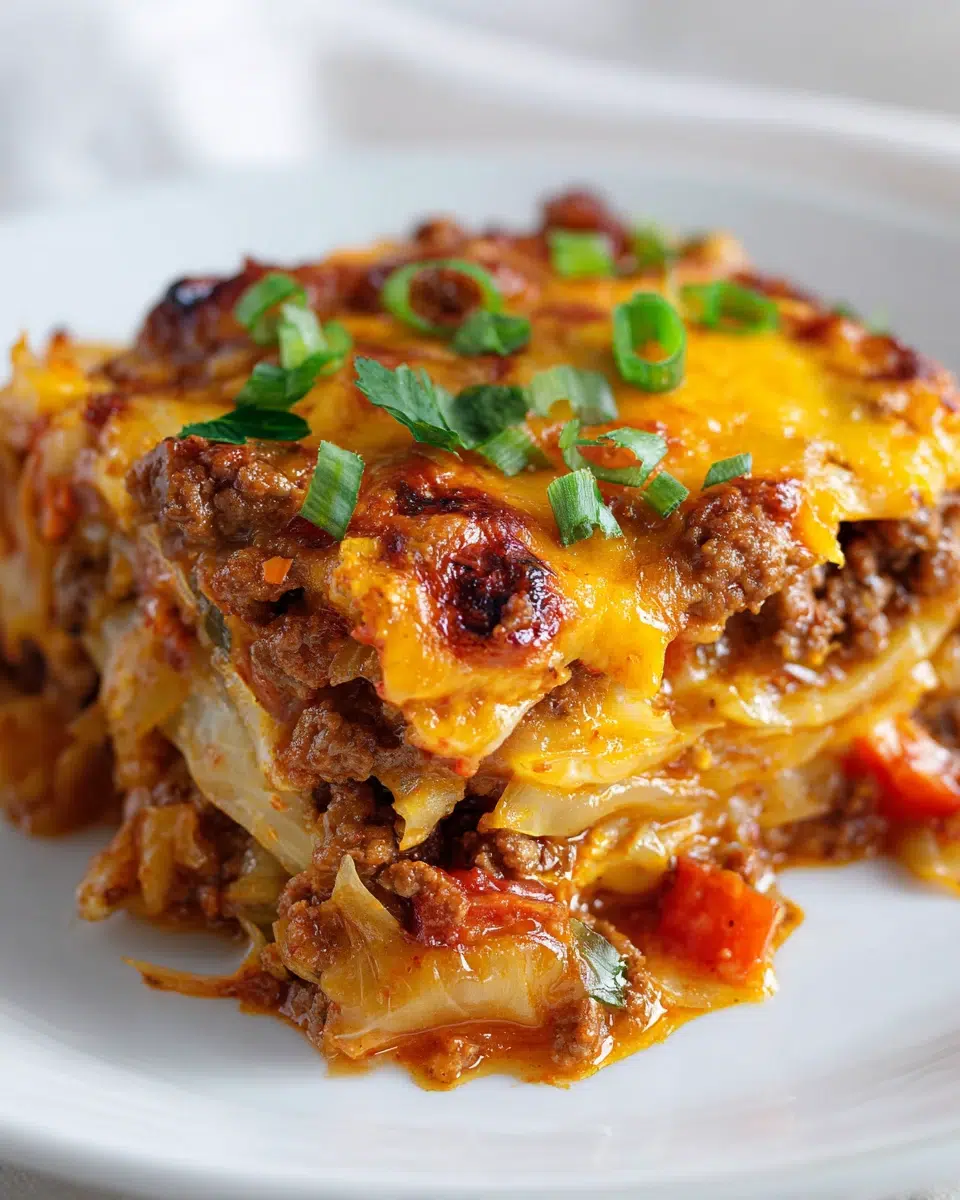 Low Carb Unstuffed Cabbage Casserole (Cheesy)