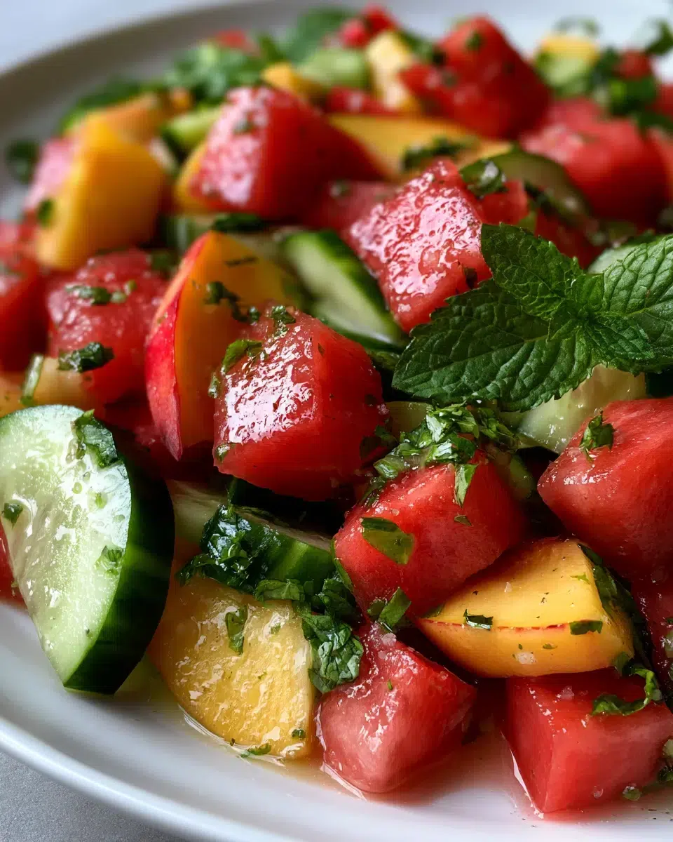 peach watermelon salad ingredients 1
