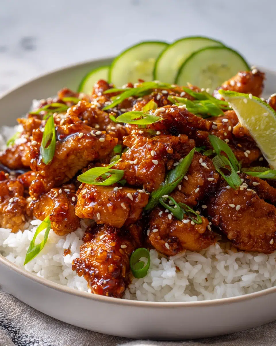 Sweet and Spicy Thai Chicken (Easy Sticky Glaze)