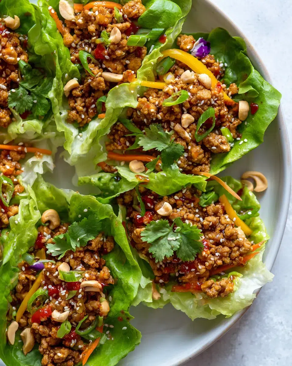 thai chicken lettuce wraps pinterest 1