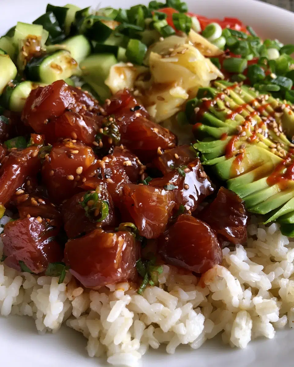 Tuna Poke Bowl (Easy Sushi Bowl at Home)