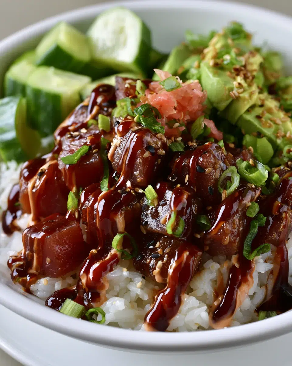 tuna poke bowl pinterest