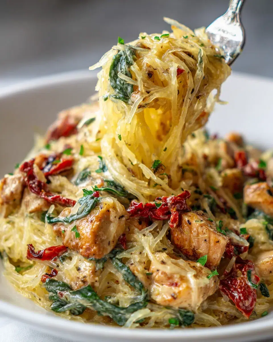 tuscan chicken and spaghetti squash ingredients 1