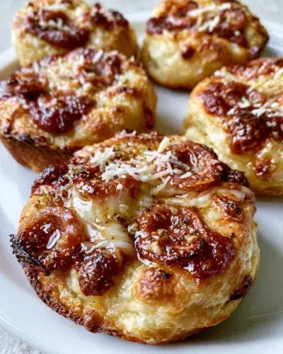 biscuit pizza bites recipe card