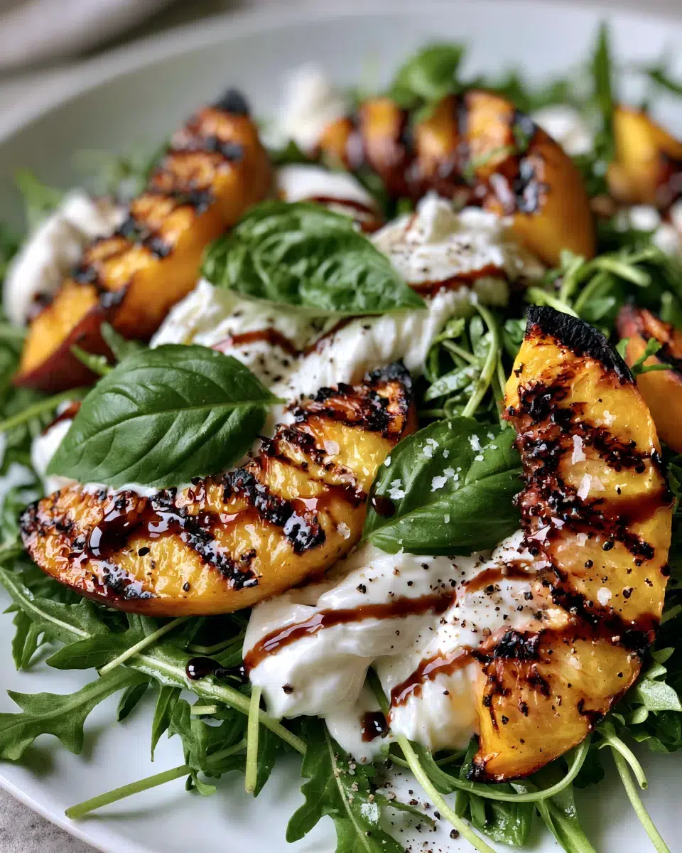 burrata salad with grilled peaches ingredients 1