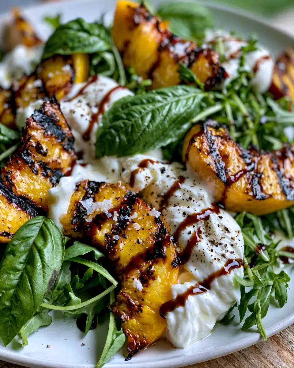 burrata salad with grilled peaches pinterest 1